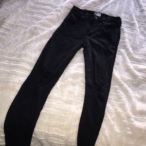 Agolde black destroyed jeans